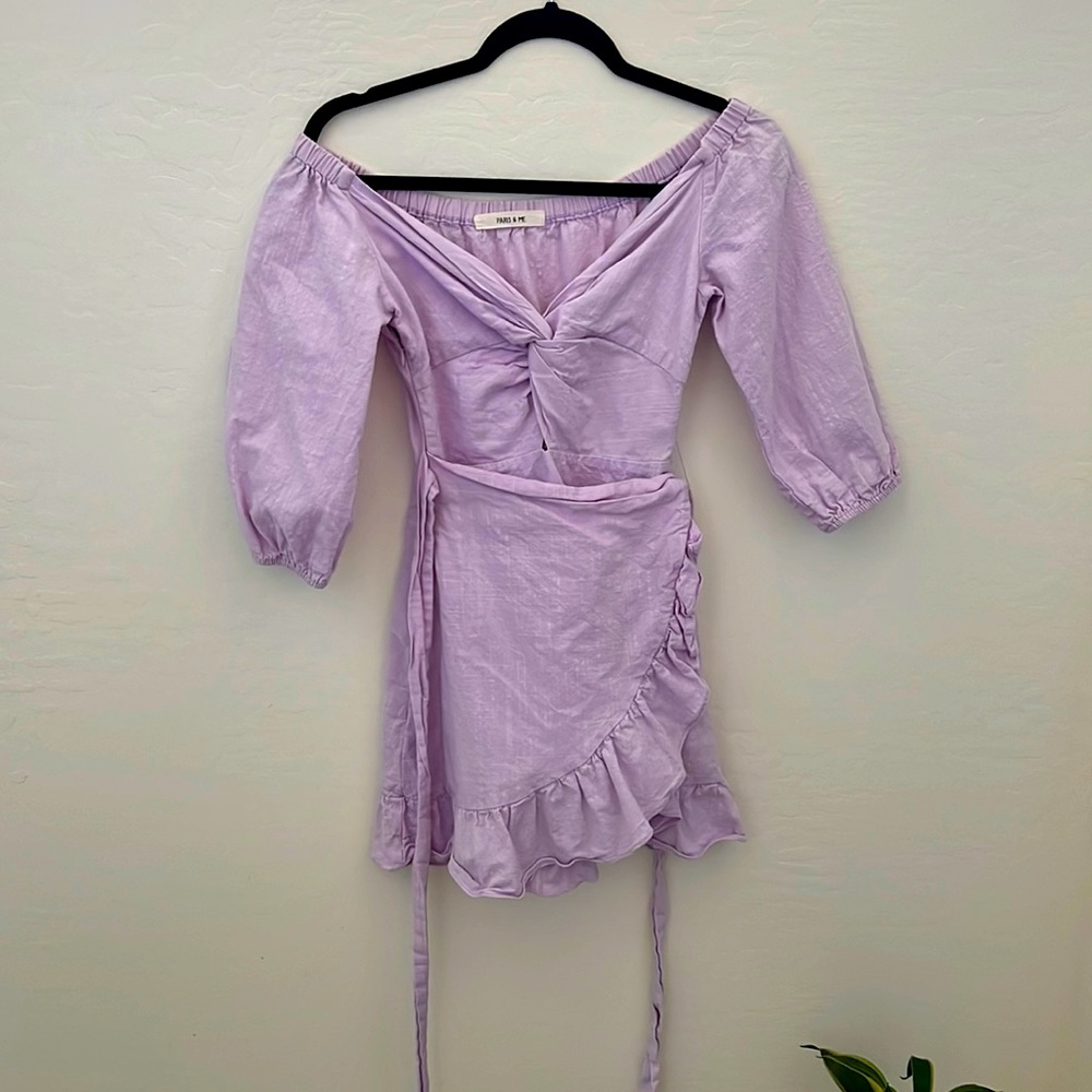 Patel purple mini dress